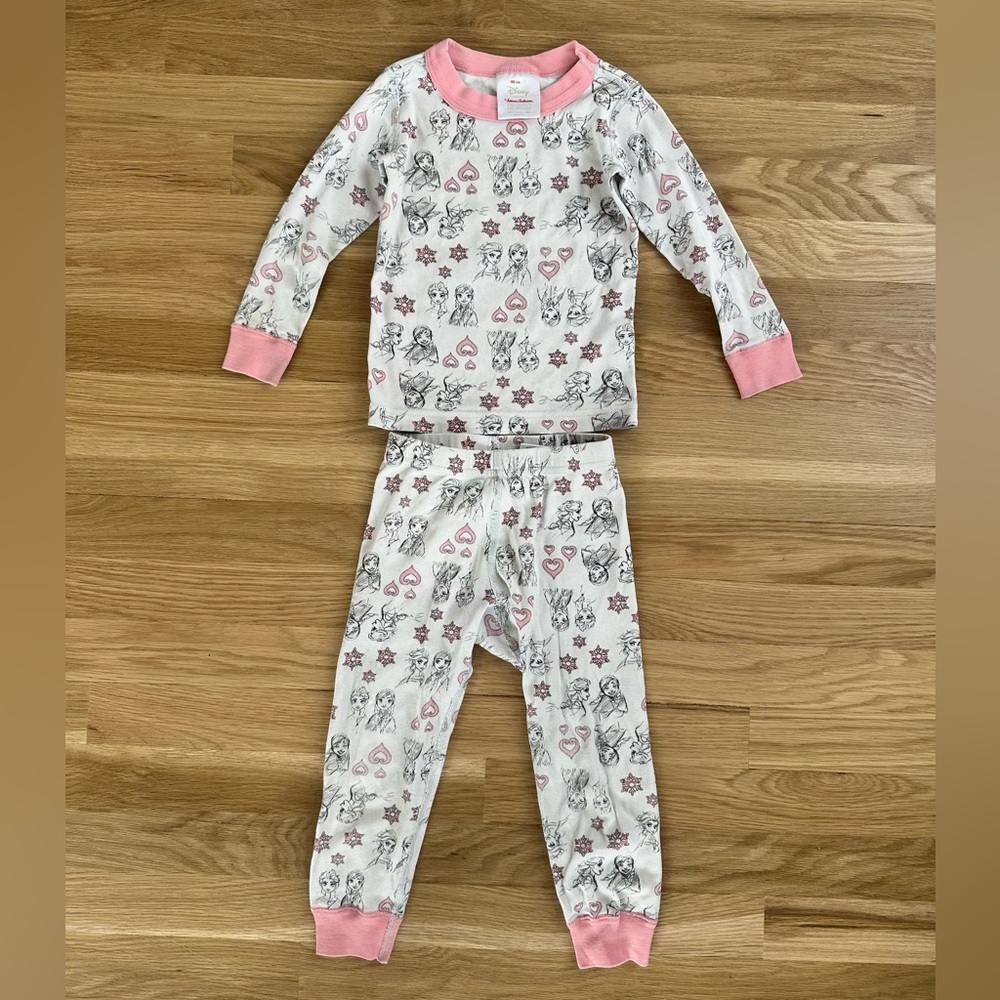 Hanna Andersson Pajamas Disney Frozen Anna Elsa Size 3t
